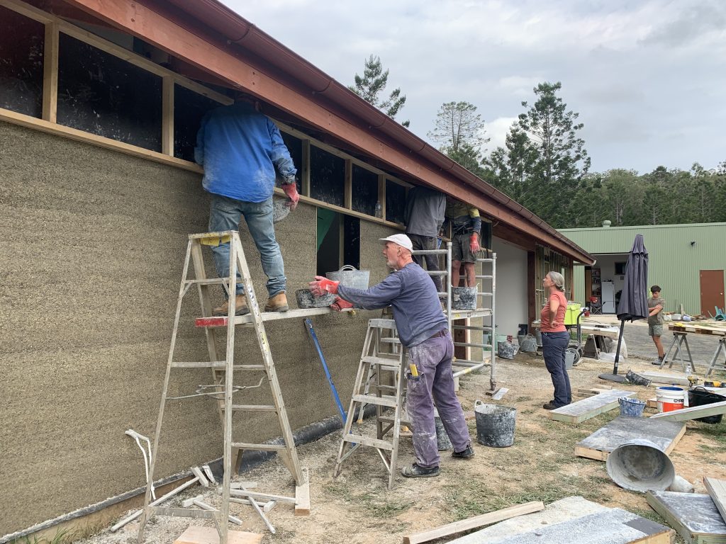Solar passive hempcrete house near Kunghur NSW.