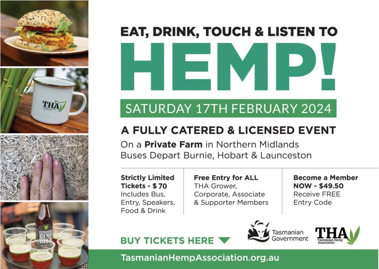Tasmanian Hemp Industry Community Education Day 2024