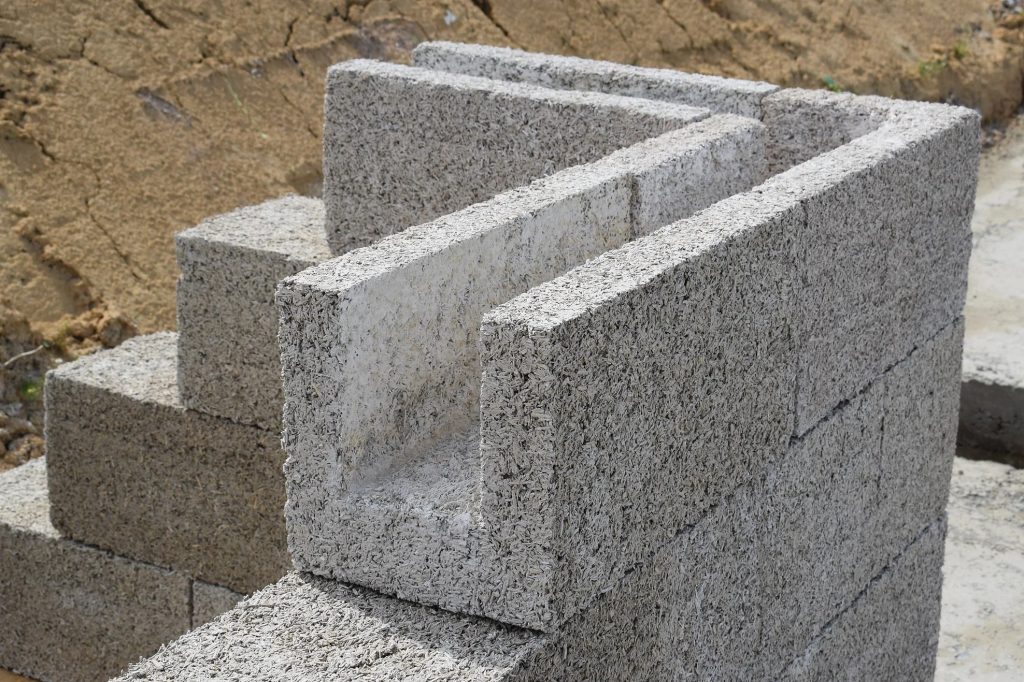 Kosp - hempcrete block wall. Kosp Construction Resources