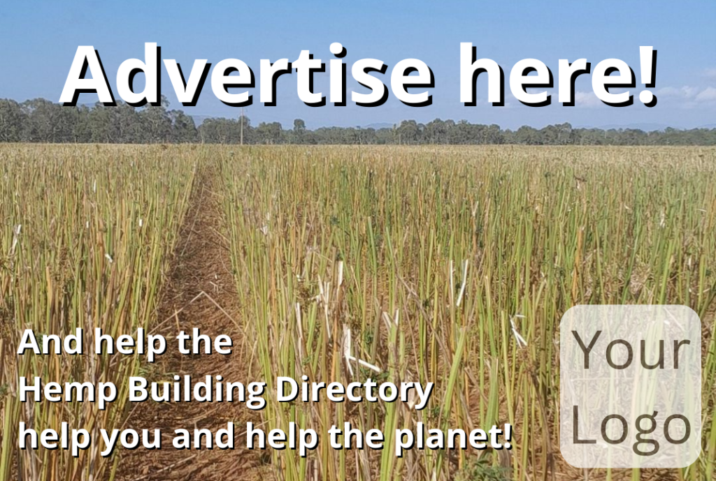Advertise here on the Hemp Building Directory