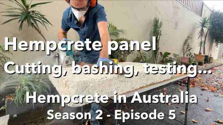 Hempcrete panel cutting & testing, Hempcrete in Australia, S2 Ep5 | Video