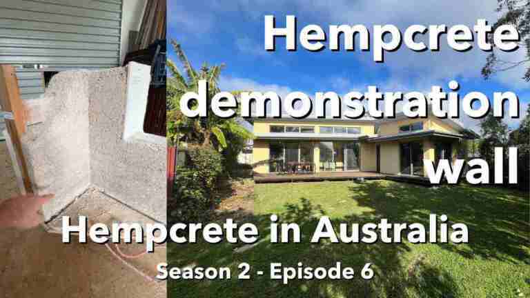 Hempcrete demonstration wall | Video