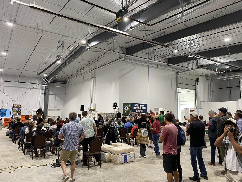 Lower Sioux’s hemp processing facility hosted a Field Day and Open House in September, 2024. Photo courtesy of Danny Desjarlais