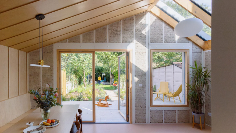 Nimtim Architects textured envelope Hemp House extension