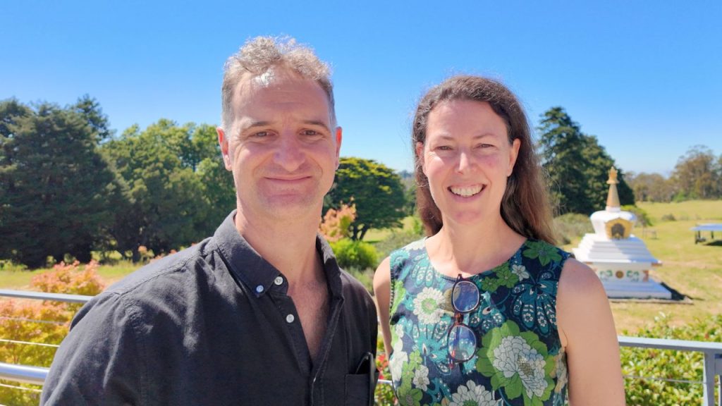 Kirstie and Jeremy at Passive House Design & Natural Building Materials Hempcrete