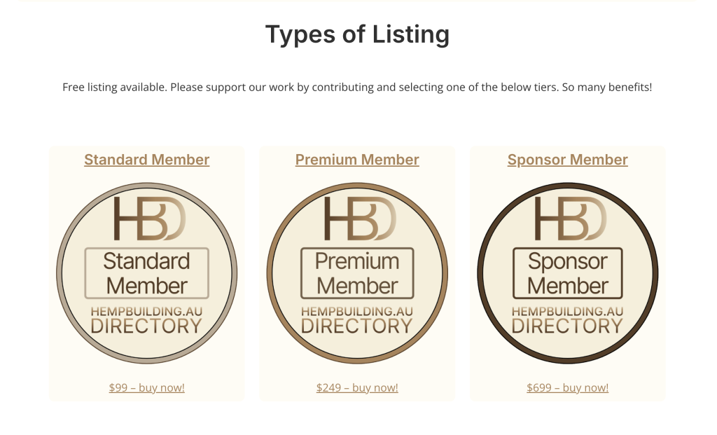 Types of Listing