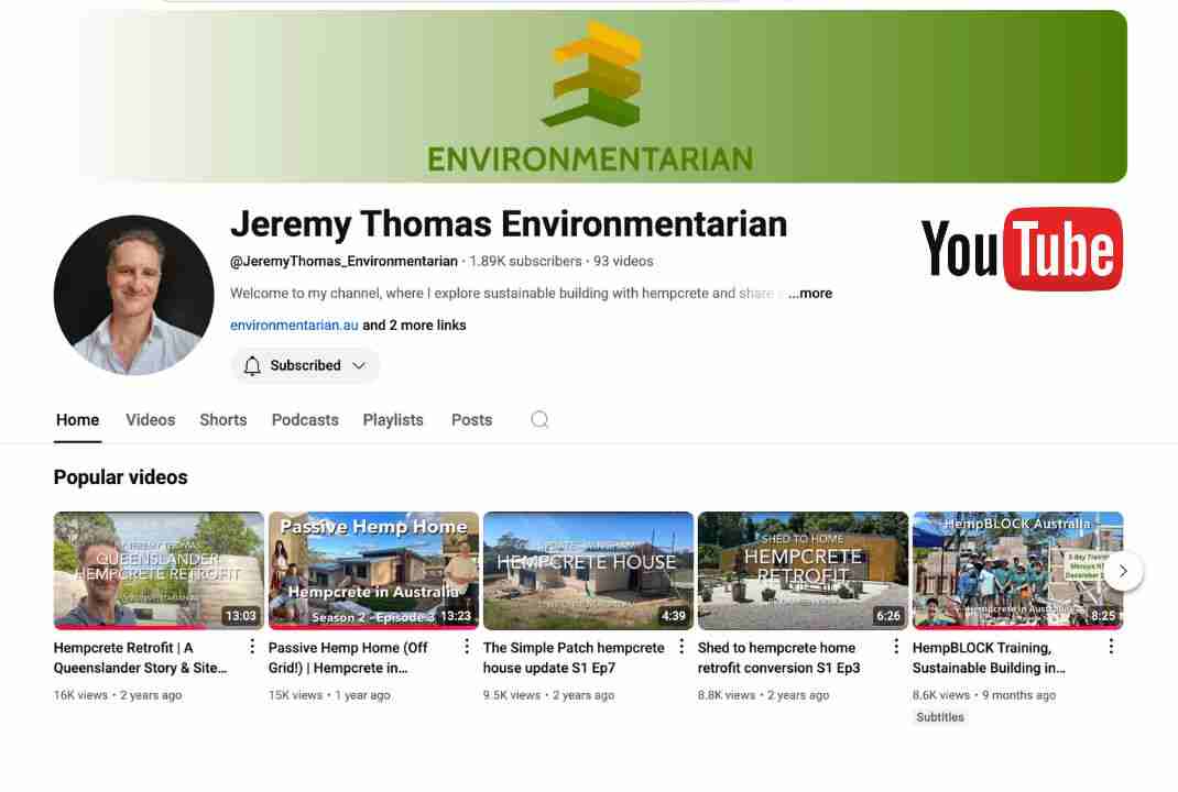 Hempcrete in Australia in Season 3 (Current)