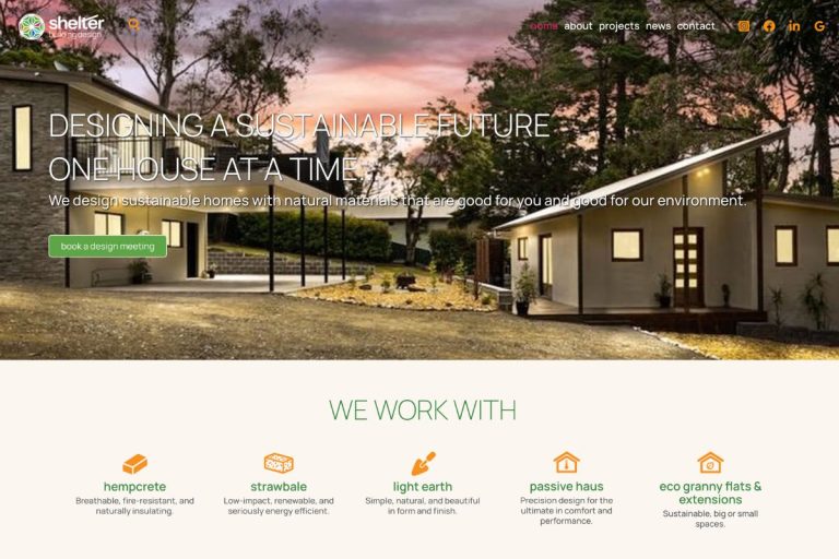 Shelter Building Design’s website is looking better than ever, and so is their work.