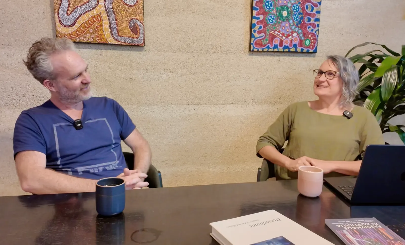 Sustainable office fitout by Envirotecture
Andy Marlow (left), Talina Edwards (right) 