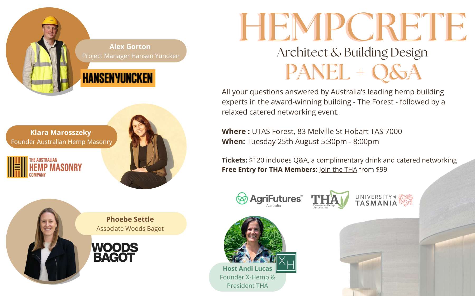 Hempcrete Design Panel Tasmania